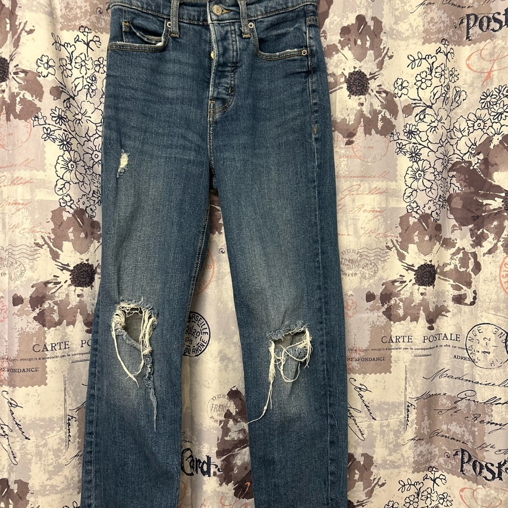 Old Navy Sky High Straight Jean size 0